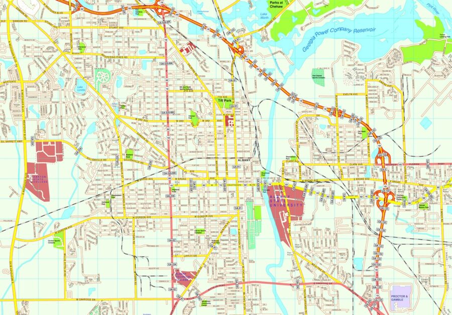 Albany map