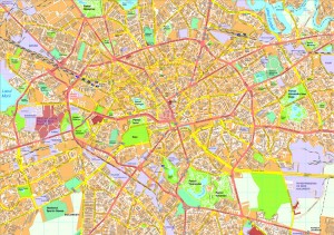 Bucharest map