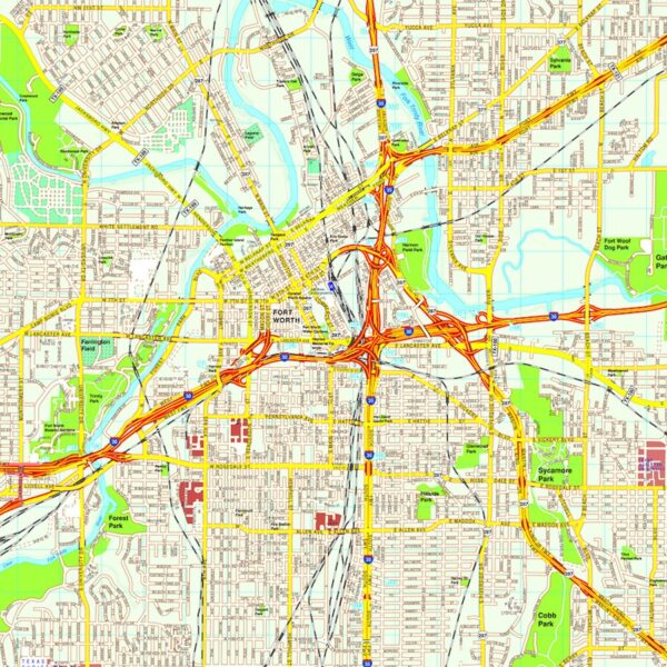 Fort Worth map