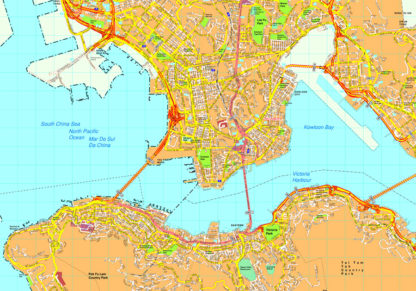Hong Kong map