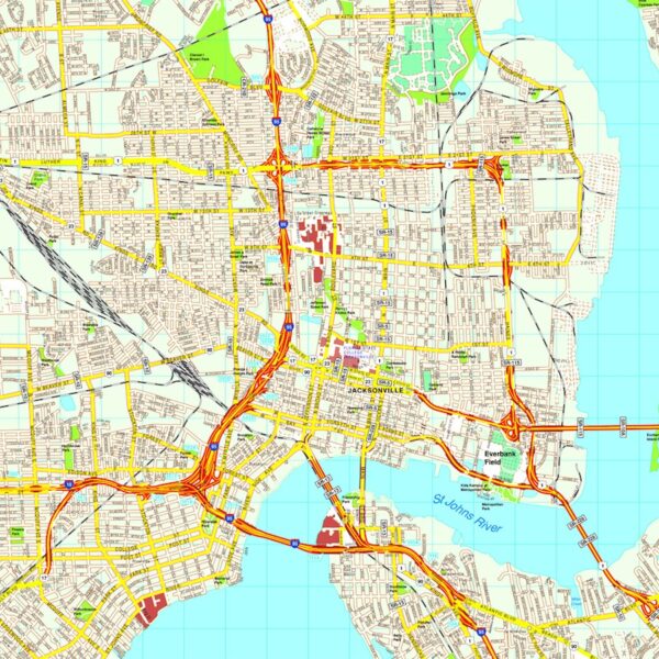 Jacksonville map