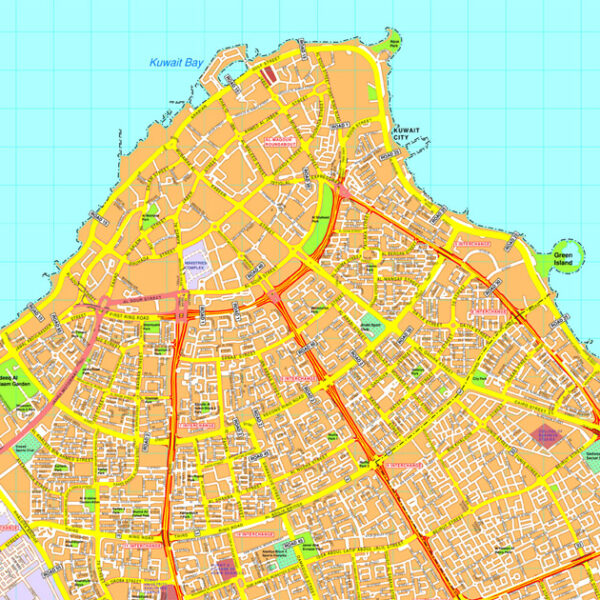 Kuwait city map