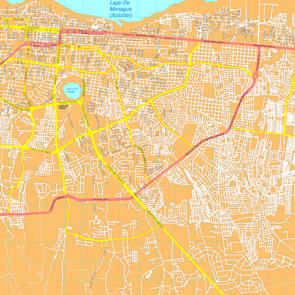 Managua map