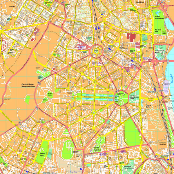 New Delhi map