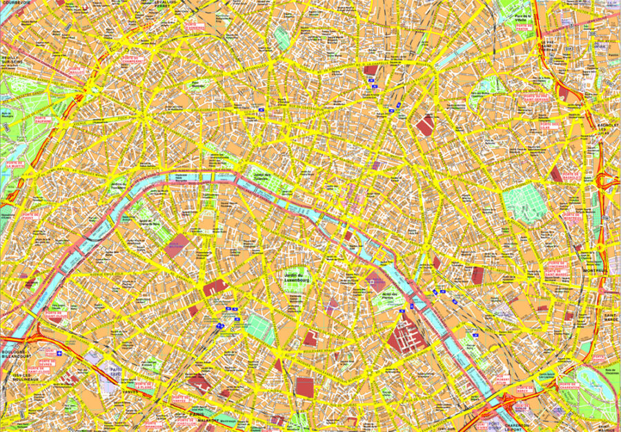Paris map