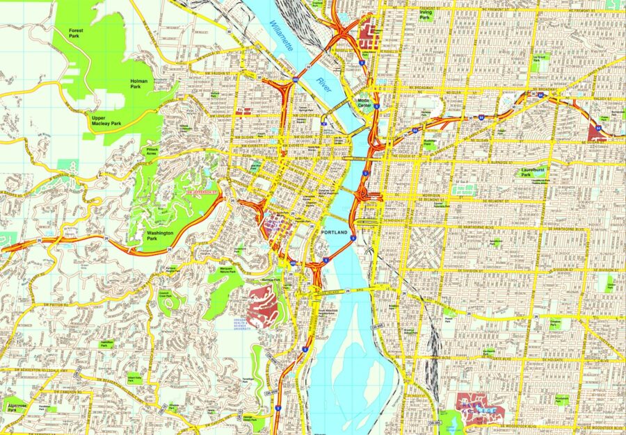 Portland map