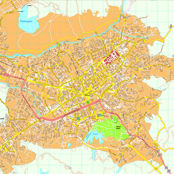 Tirana Map