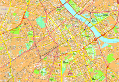 Warsaw map