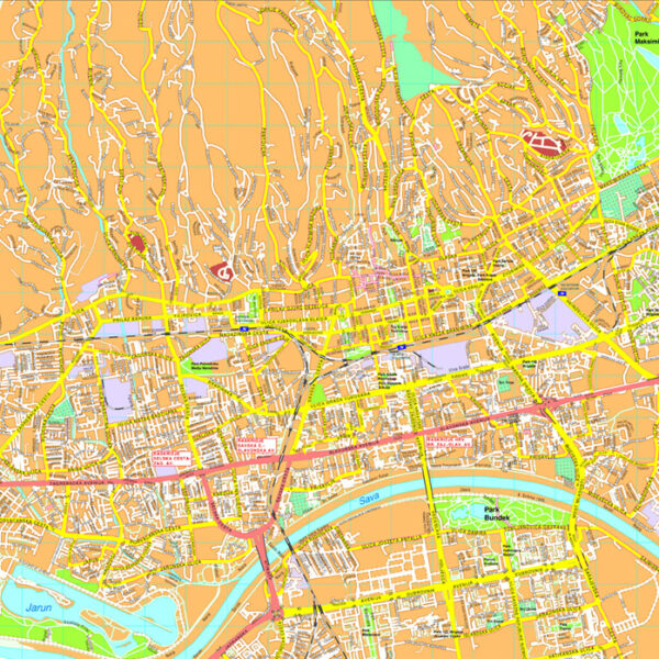 Zagreb map