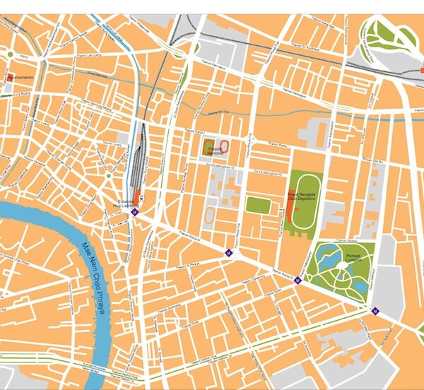 bangkok vector map