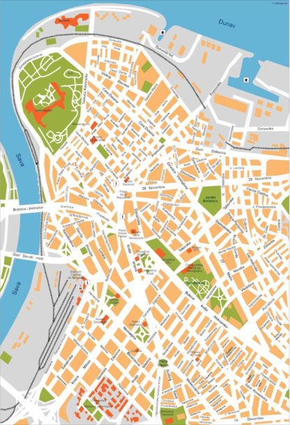 belgrade vector map