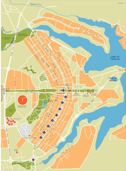 brasilia vector map