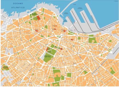 casablanca vector map