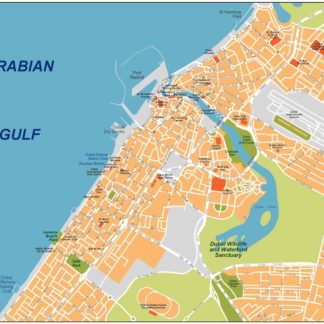 dubai vector map