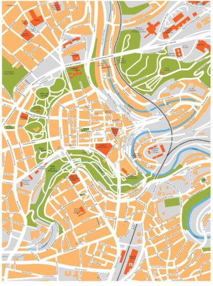 luxembourg vector map