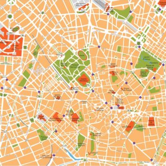milan vector map