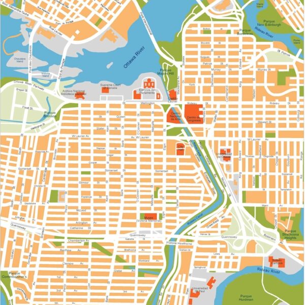 ottawa vector map