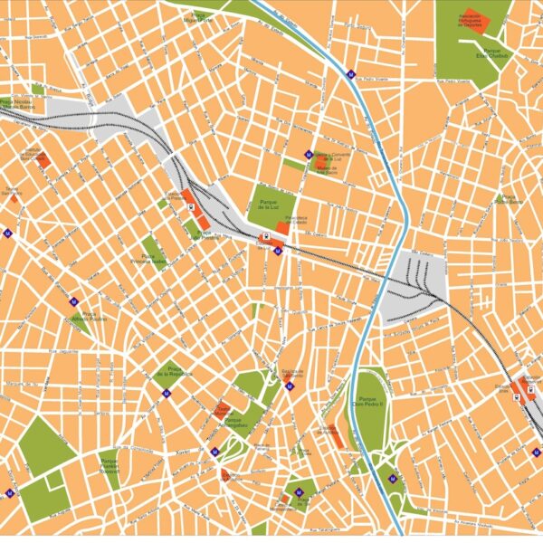 sao paulo vector map