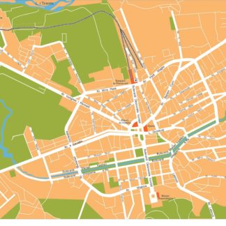 tirana vector map