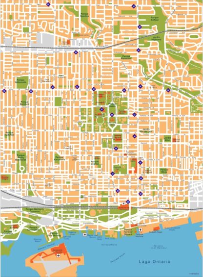 toronto vector map