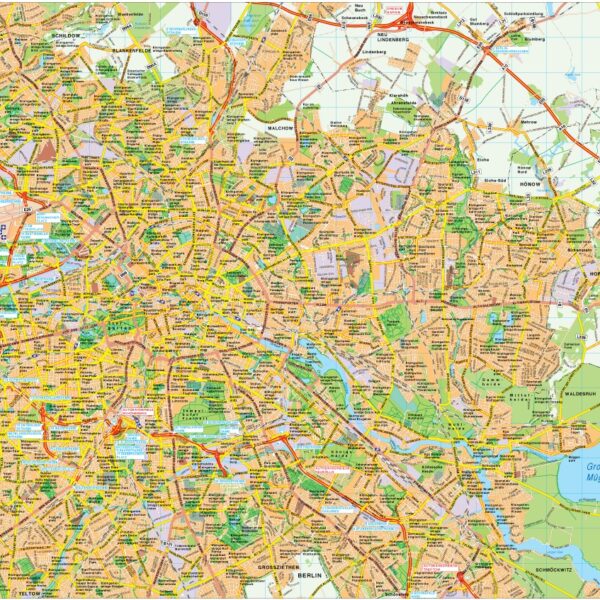 Berlin mapa vectorial EPS Illustrator vector