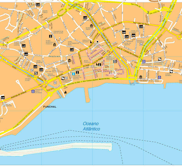 Funchal vector map