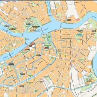 Saint Petersburg vector map
