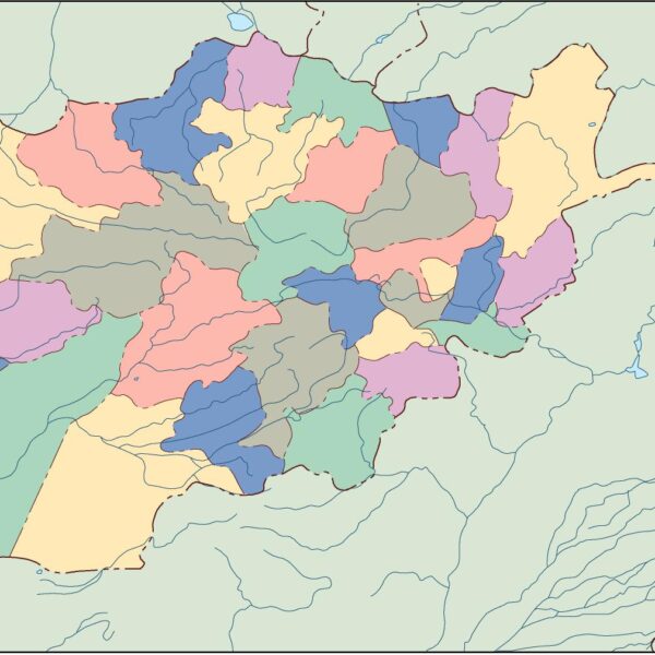 afghanistan mapa mudo vectorial