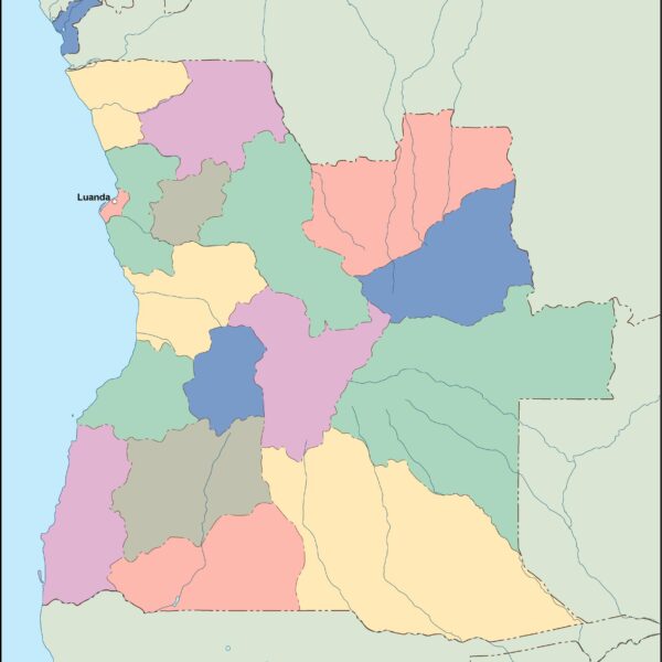 angola vector mapa