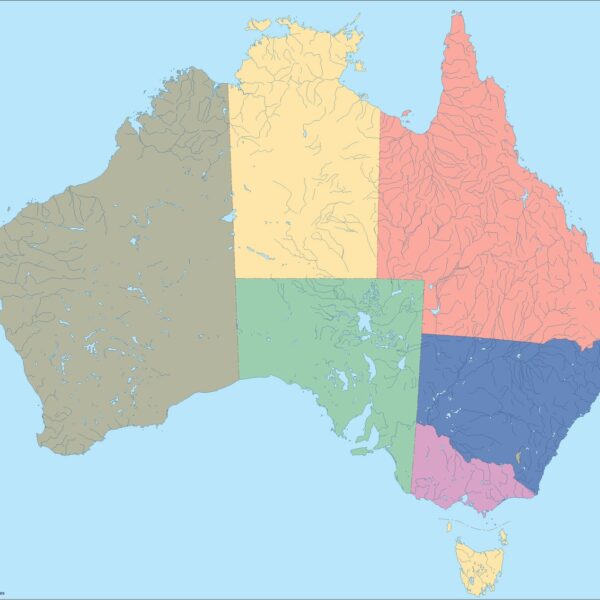 australia mapa mudo vectorial
