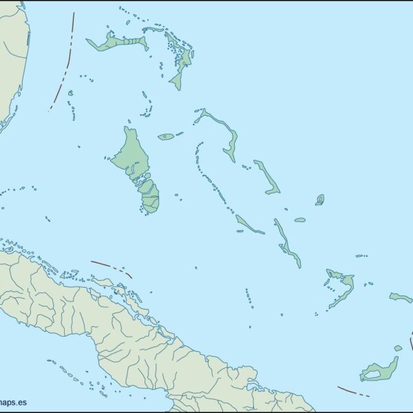 bahamas mapa mudo vectorial