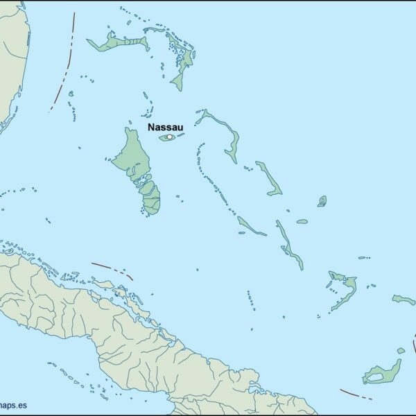 bahamas vector mapa