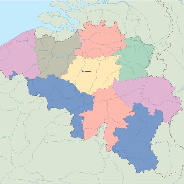 Bélgica vector mapa