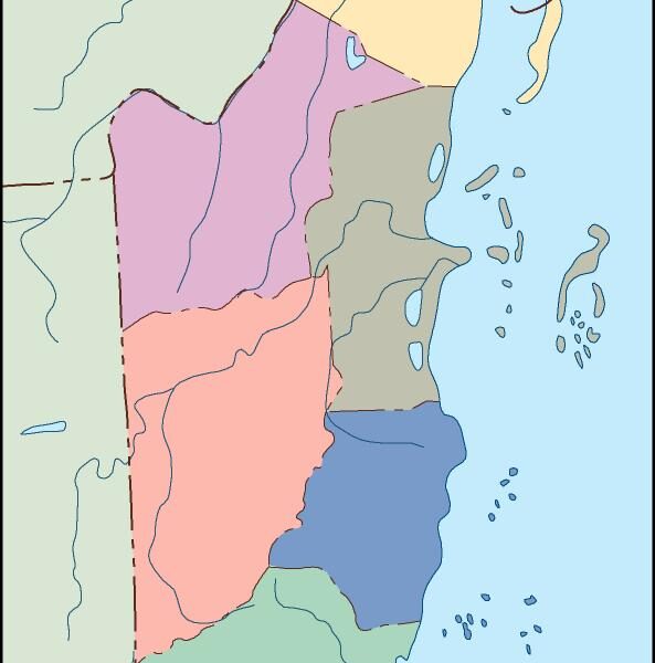 belize mapa mudo vectorial
