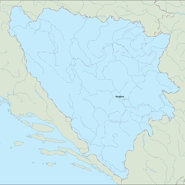 bosnia herzegovina vector mapa