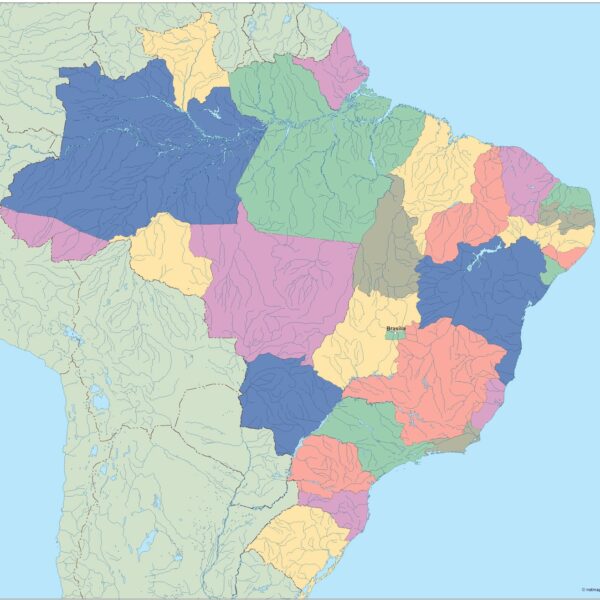 brazil vector mapa