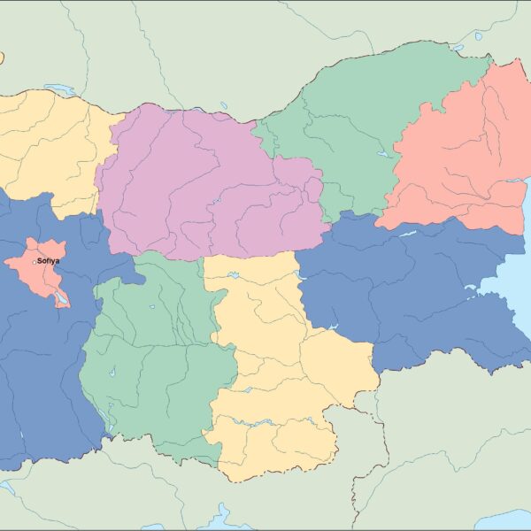 bulgaria vector mapa