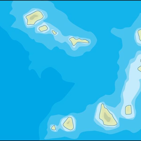 cape verde illustrator mapa físico digital