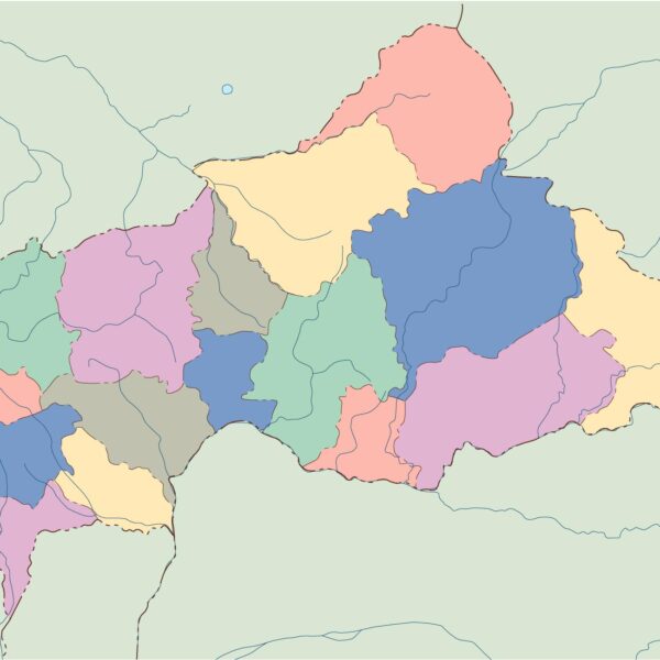 central africa mapa mudo vectorial