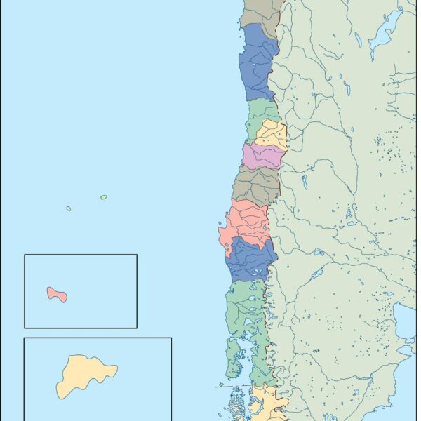 chile mapa mudo vectorial