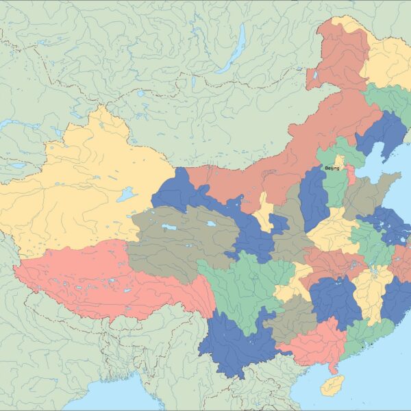 china vector mapa