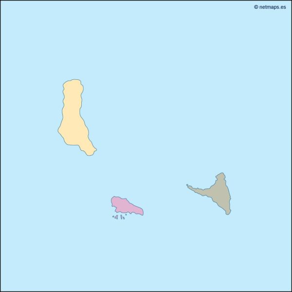 comoros mapa mudo vectorial