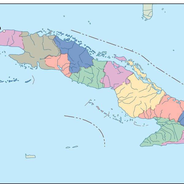 cuba vector mapa
