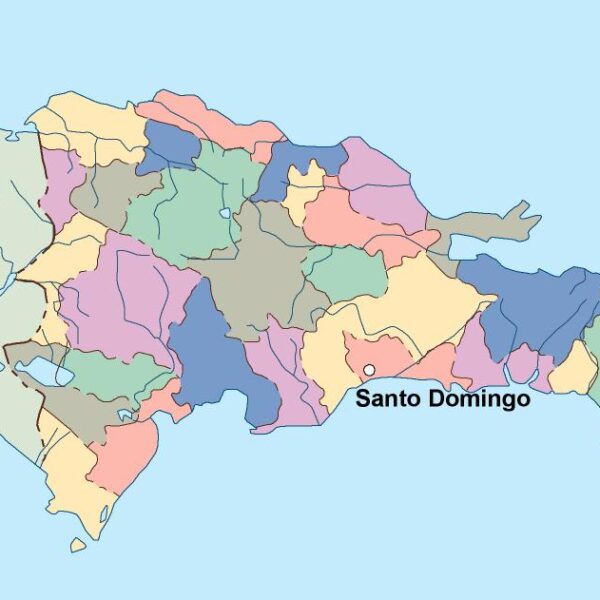 dominicana republic vector mapa
