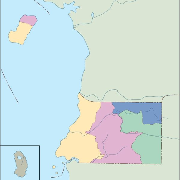 equatorial guinea mapa mudo vectorial