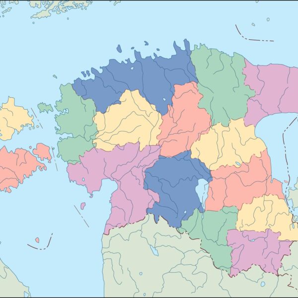 estonia mapa mudo vectorial