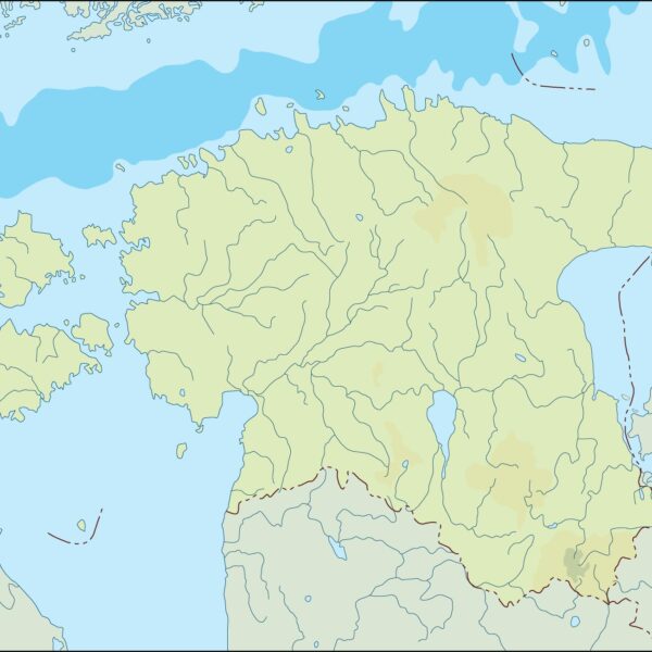 estonia illustrator mapa físico digital