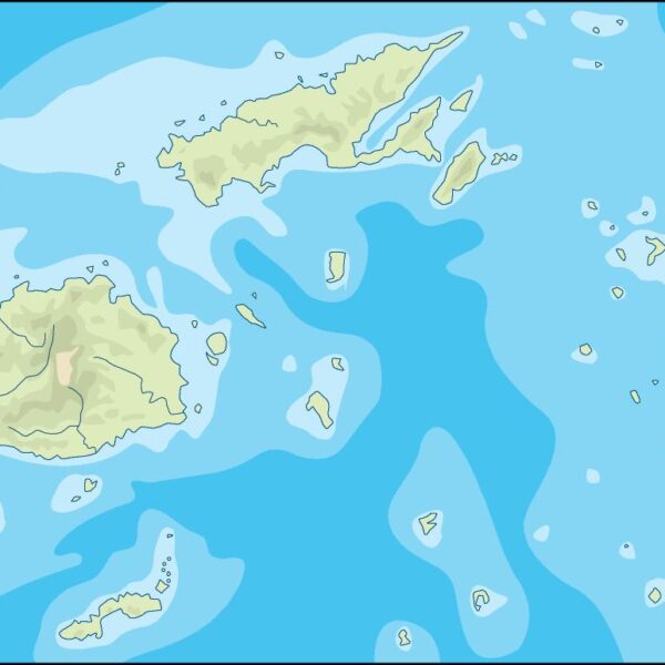 fiji illustrator mapa físico digital