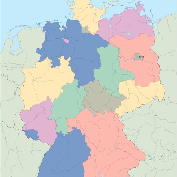 Alemania vector mapa