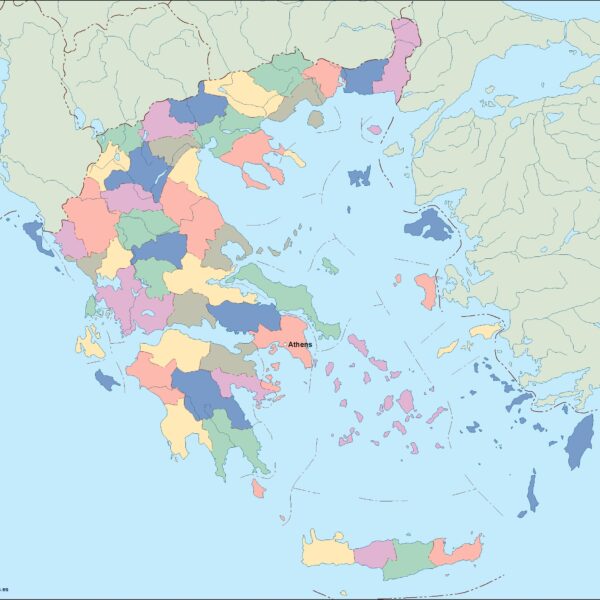 Grecia vector mapa